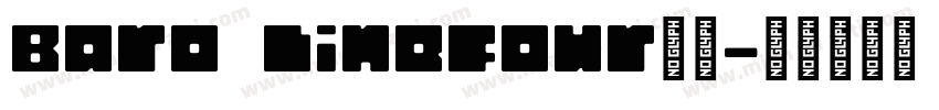 Baro LineFour字体字体转换